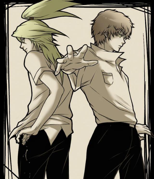 Deidara and Sasori as schoolboys